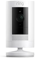 Ring Outdoor Cam (Stick Up Cam), Weather-resistant home or business HD security camera, Live View, Color Night Vision, Two-Way Talk, motion alerts, Works with Alexa, White