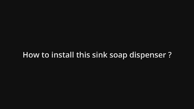 Built in Soap Dispenser for Kitchen Sink, Brushed Nickel Stainless Steel Countertop Pump Head (Plastic Built-in), Dish Soap Hand Lotion Dispenser with Refillable 17OZ Bottle