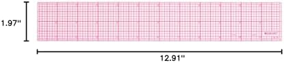 Westcott B-70 8ths Graph Beveled Ruler, 12 in