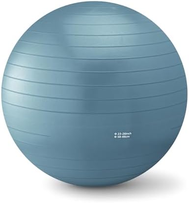 Amazon Basics Anti-Burst Exercise Ball with Pump, 23-26" Diameter
