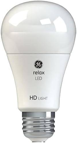 GE Relax LED Light Bulbs, 60 Watt, Soft White, A19 (4 Pack)