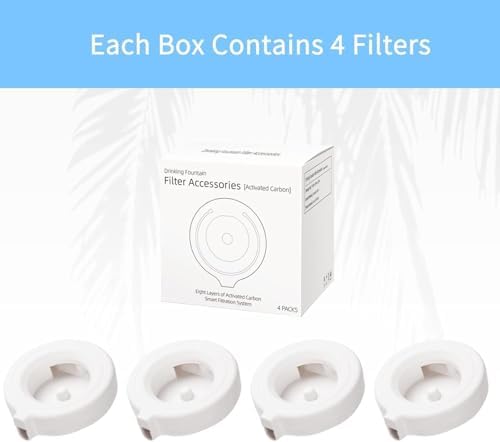 RIZZARI Water Dispenser Replacement Filters – 4-Pack, Triple Filtration