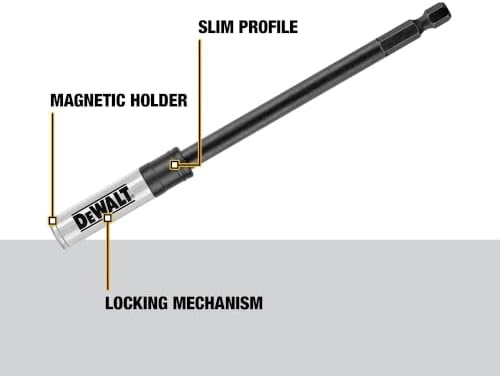 DEWALT Drill Bit Holder Extension, Impact Ready, 6-Inch (DWA6HLDFT)