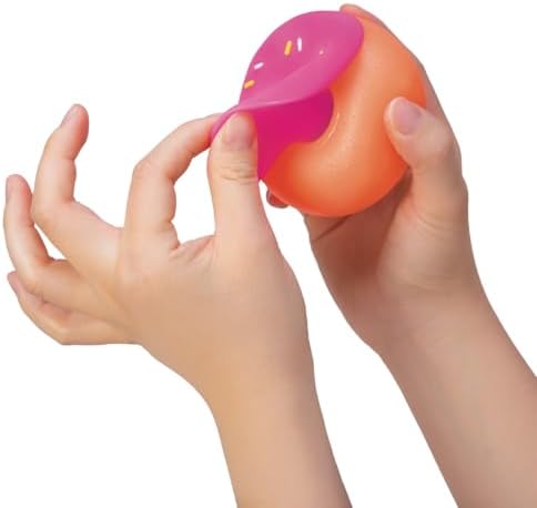 Schylling NeeDoh Dohnuts - Sensory Fidget Toy - Assorted Colors - Ages 3 to Adult (Pack of 1)
