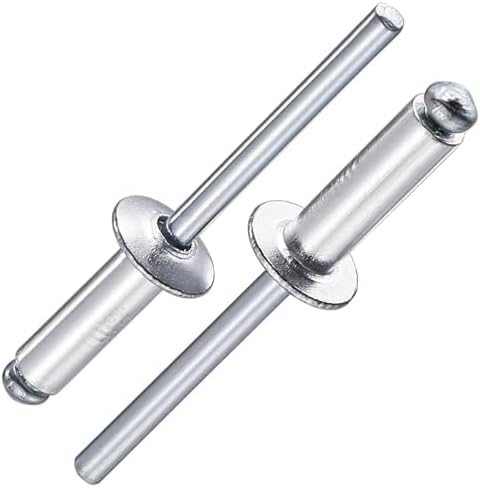 Wensilon (250Pcs) 3/16"x1/2" Aluminum blind pro Rivets,Aluminum Grip and Steel Mandrel