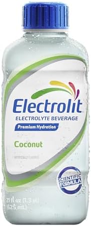 Electrolit, Electrolyte Beverage, Coconut, 21 Fl Oz (12 Pack)