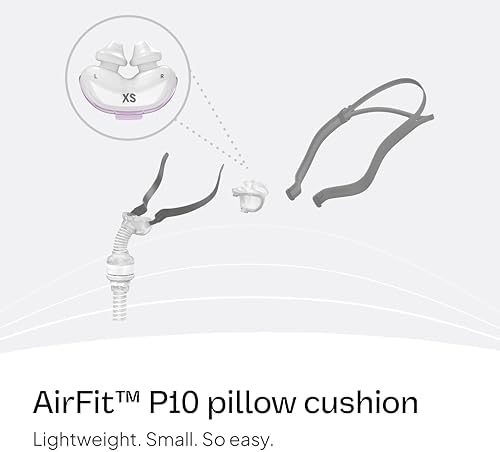 ResMed P10 Nasal Pillow Cushion - Replacement Silicone CPAP Mask Cushion - Frame System & Headgear Not Included - Premium CPAP Accessory - X-Small