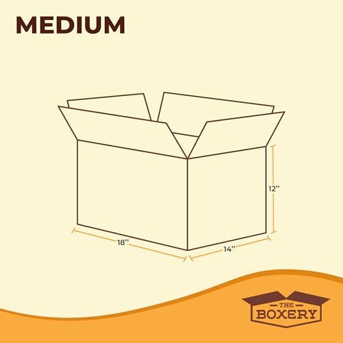 The Boxery Moving Boxes 10-Pack Medium 18x14x12 inch