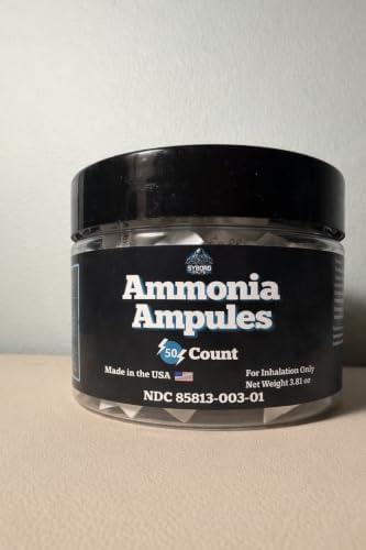 Smelling Salts 50 Count Ampules First Aid
