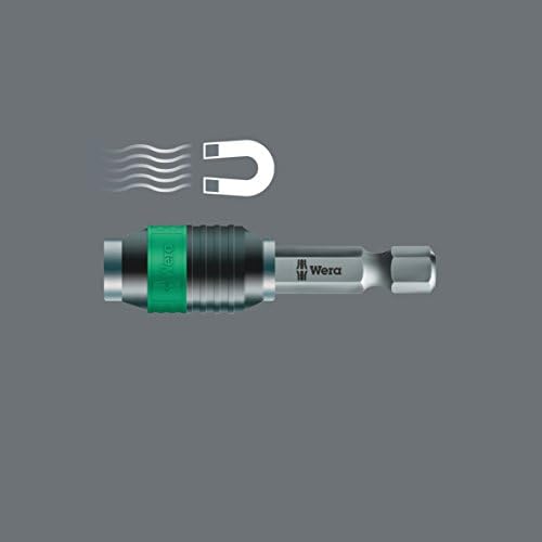 Wera - 5052502001 889/4/1 K Rapidaptor Universal Bit Holder for 1/4" Hex Drives, 2" Long