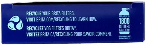 Brita Water Bottle Replacement Filters, BPA-Free, Replaces 1,800 Plastic Water Bottles a Year, Lasts Two Months or 40 Gallons, Includes 3 Filters