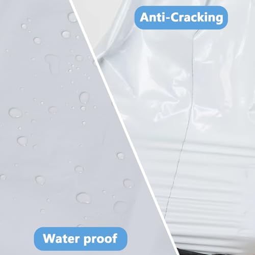 Poly Mailers 12x15.5 100PC Medium Shipping Bags for Clothes White