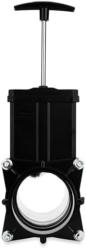Camco Camper/RV Gate Valve - Features Built-In 3.5-Inch Clear Adapter & 4 Bayonet Prongs - Fits 3-Inch Sewer Fittings & Connects Easily to RV Drain Pipe (39053)