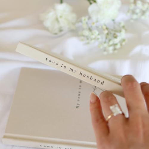 Wedding Vow Books His and Hers 2 Pack Personalized 2026 Year Linen Vow Book