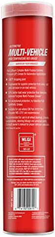 Valvoline Multi-Vehicle High Temperature Red Grease 14.1 OZ Cartridge