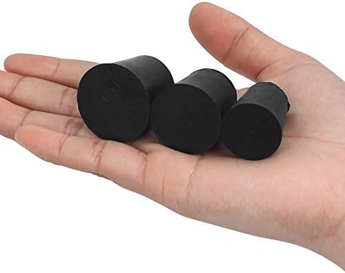 27 Pack (10 Assorted Sizes) 000# - 7# Tapered Lab Bungs Solid Rubber Stoppers