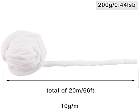 WXJ13 200g 100% Cotton Beauty Coil, 65 Feet / 20 M, for Manicures and Salon