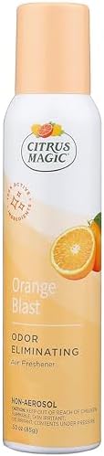 Citrus Magic Air Freshener Spray, Orange Blast, 3 Ounce, Pack of 3