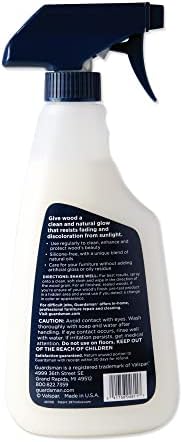 Guardsman Anytime Clean & Polish Wood Cleaner & Furniture Polish for Cabinets, Tables, and Other Wood Surfaces, Spray Bottle, Woodland Fresh, 16 Fluid Ounces