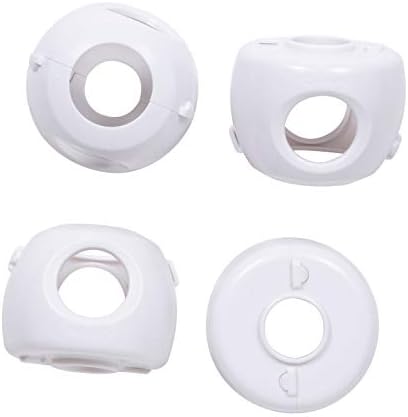 Safety 1st Parent Grip Door Knob Covers, White, One Size,4 Count (Pack of 1) (HS3260600), Packaging may vary