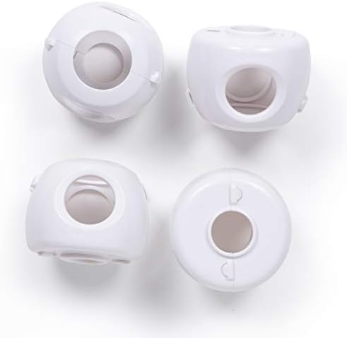 Safety 1st Parent Grip Door Knob Covers, White, One Size,4 Count (Pack of 1) (HS3260600), Packaging may vary