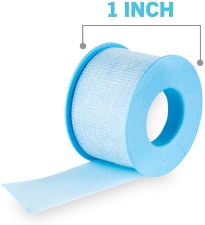 Nexcare Sensitive Skin Low Trauma Tape, 4 Count – Gentle Adhesive Medical Tape for Fragile or Delicate Skin, Hypoallergenic & Latex-Free, Ideal for Post-Surgery Care, Pediatric Use, Frequent Changes