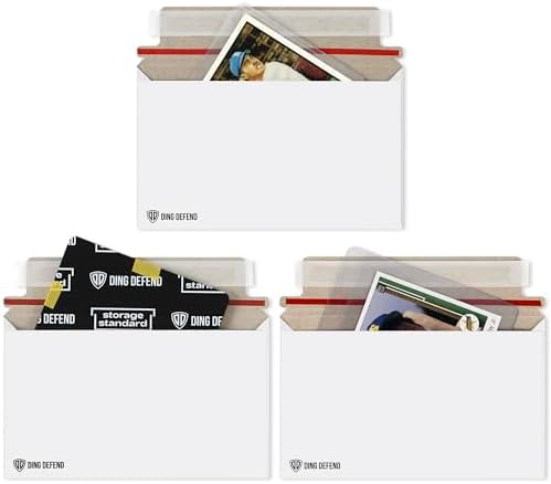 110-Pack Card Shipping Envelopes - 7 x 4.35 Inches Trading Cards Self-Adhesive Mailers, Perfect Fit for Semi-Rigid Sleeves, Toploaders & Ding Defend Protectors - Hobby Mailing Supplies