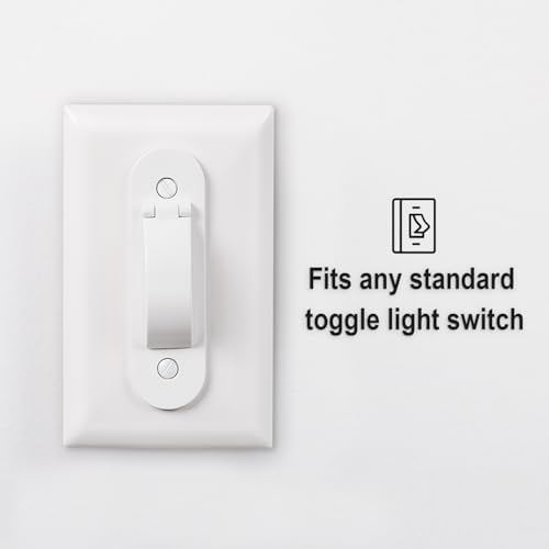 Wall Switch Guard, Child Proof Light Switch Cover Guard | Toggle Style | Light Switch Protection | Keep Toggle Switch in On or Off Position | 1 Pack, White