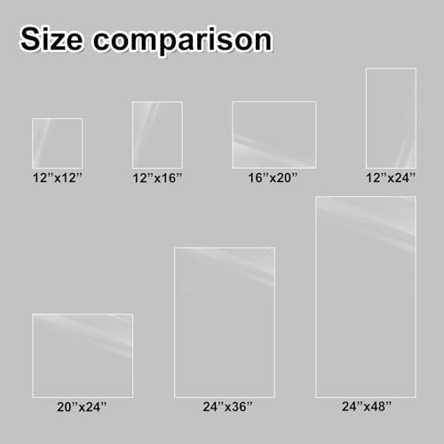 KINLINK 24x36 Plexiglass Sheets 1/8 inch Thick, 3mm Clear PET Plastic Sheet for DIY Project, Craft, Table top, Picture Frame, Acrylic Sign and Wedding Invitation 2 Pack