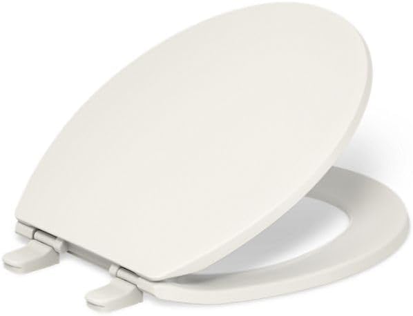 KOHLER Brevia Slow Close Elongated Toilet Seat, White
