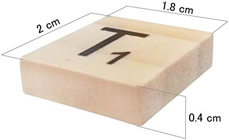TMEEIHNSS 100Pcs Wooden Alphabet Tiles Scrabble Replacement Letters for Board Games, Wedding Frame and Wall Art (100)
