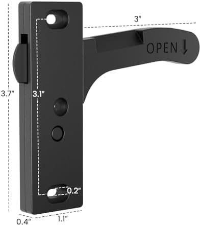 Safoner Aluminum RV Screen Door Latch Right Handle Replacement Accessories