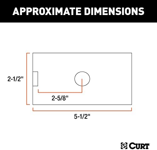CURT 45405 Receiver Reducer Sleeve for 2-1/2" Trailer Hitches