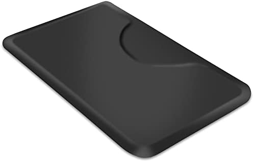 Saloniture 3 ft. x 5 ft. Salon & Barber Shop Chair Anti-Fatigue Floor Mat - Black Rectangle - 1/2 in. Thick