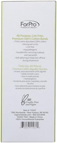 ForPro Professional Collection All-Purpose Lint-Free Premium Cotton Bands, 100% Cotton, Lint-Free, Hypoallergenic, Self-Adhering, 6-Count Pack