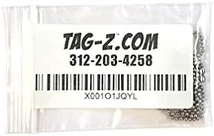 Stainless Steel Military Dog Tag Chain Set, 27 inch and 4.5 inch Ball Chains, 2.4mm #3 Size Chain