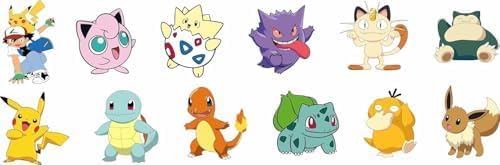 KOENI 86Pcs Cute Pokemon Birthday Party Supplies, Party Gifts and Toy Set for Anime Theme Party