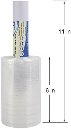 Clear Stretch Wrap 6"×1000' Plastic Wrap Roll for Moving Shipping Wrap