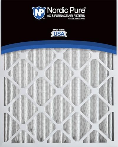 Nordic Pure 20x25x4 (19_1/2 x 24_1/2 x 3_5/8) Pleated MERV 12 Air Filters 2 Pack