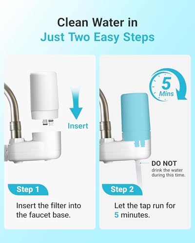 AQUA CREST 7027W Filter Replacement for Brita® Filter Replacement, 2 Pack