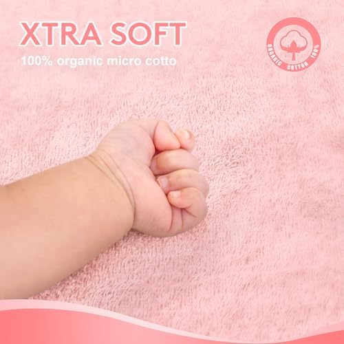 TBEZY Baby Hooded Towel with Unique Animal Design Ultra Soft Thick Cotton Bath Towel for Newborn (Bunny)