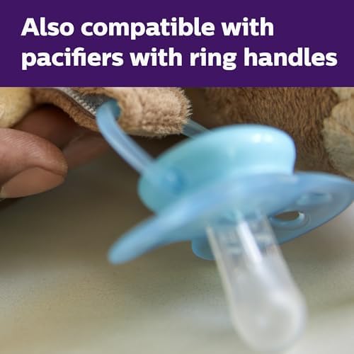 Philips Avent Soothie Snuggle Pacifier Holder with Detachable Pacifier, 0m+