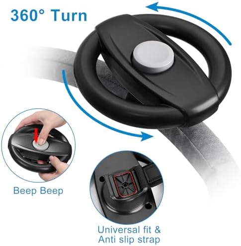 Accmor Stroller Steering Wheel Toy, Steering Wheel for Shopping Carts