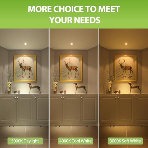 6-Pack GU10 LED Bulbs Dimmable,6W (50W Eq),3000K Soft White 582 LM
