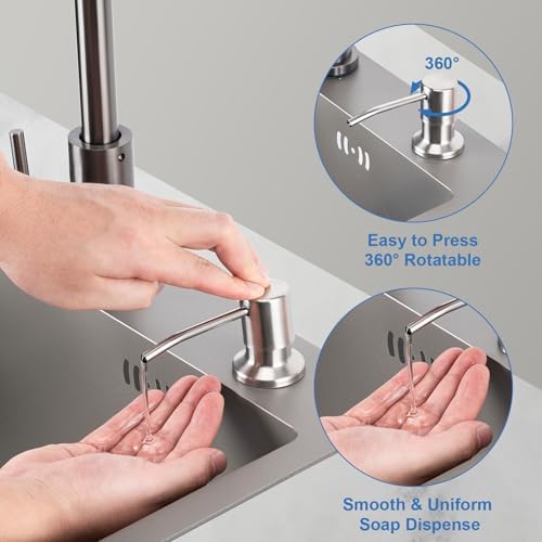Soap Dispenser for Kitchen Sink, Countertop/Built in Dish Soap Dispenser