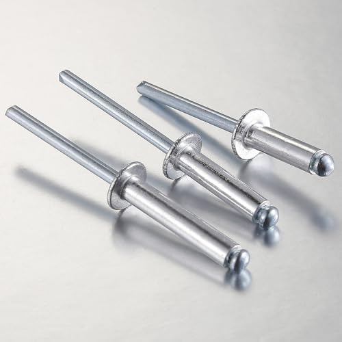 Wensilon (250Pcs) 3/16"x1/2" Aluminum blind pro Rivets,Aluminum Grip and Steel Mandrel