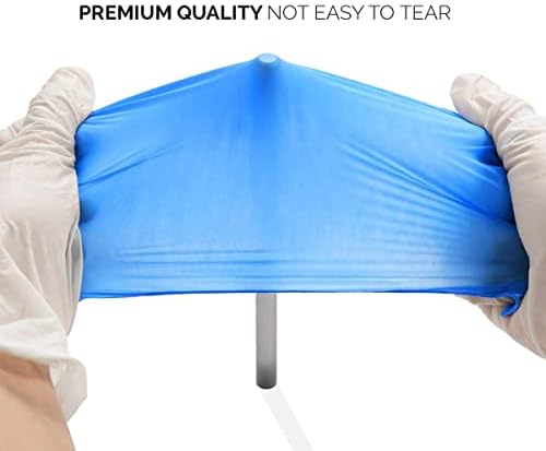INTCO Basic Medical Synmax Vinyl Exam Gloves,Disposable Gloves - Latex-Free & Powder-Free for Medical,Cleaning,Food Safe - Medium, BMPF-3002(Case of 1000,Blue)