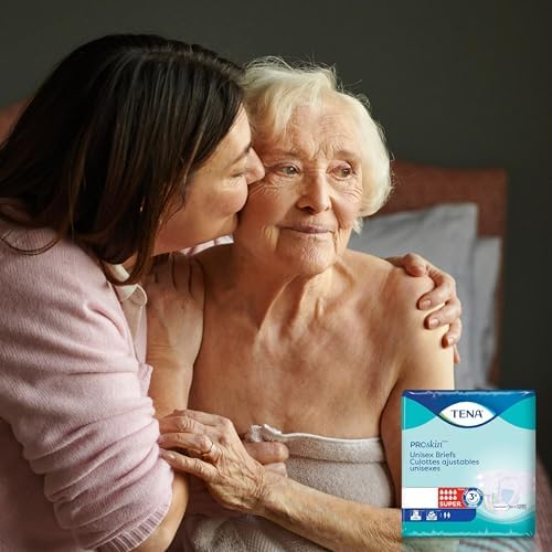 TENA Proskin Super Briefs, Incontinence Adult Diapers, Unisex, Large, 56 ct