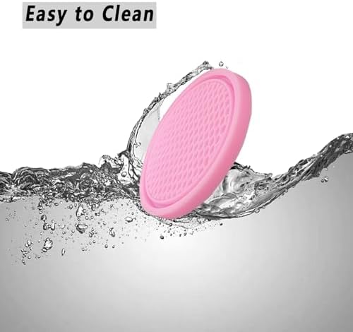 ZSDY Car Cup Coaster, 4PCS Universal Auto Non-Slip Cup Holder Embedded in Ornaments Coaster, Car Interior Accessories Sets, Pink