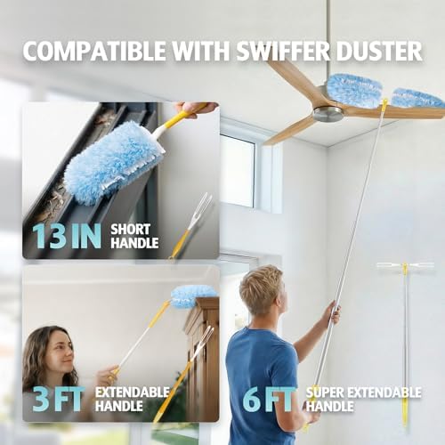 Duster Refills for Swiffer Duster, 30 Count with 1 Secure-Grip Handle